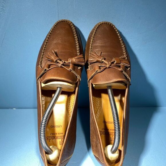 Allen Edmonds "Urbino" Italian Loafers Made in Italy Mens Size 9 B - Picture 5 of 8